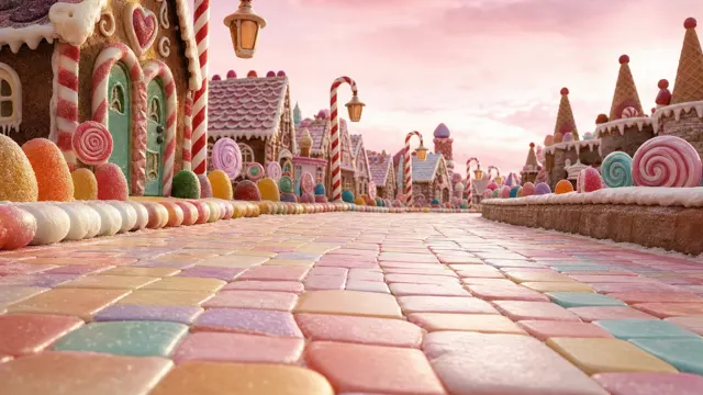 Crazy Frog AI video generator background: Candy village