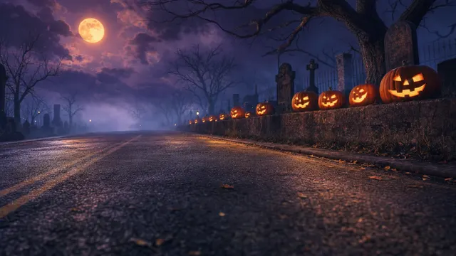 Crazy Frog AI video generator background: Halloween graveyard
